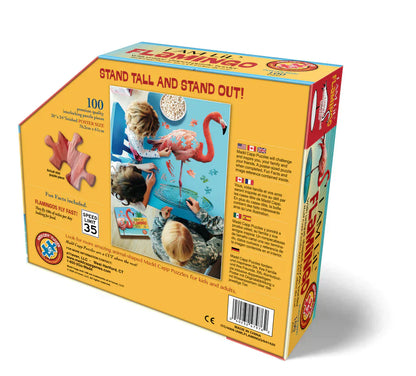 Soy un pequeño rompecabezas: flamenco rosa