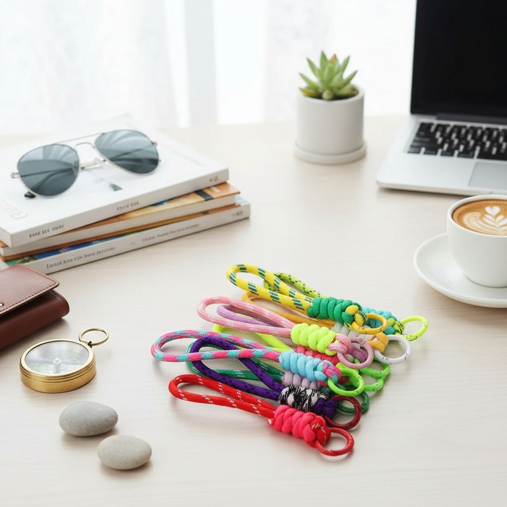 Llavero de cuerda trenzada