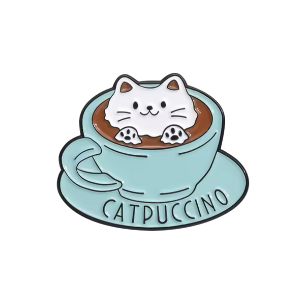 Spilla a forma di gatto Chapuccino