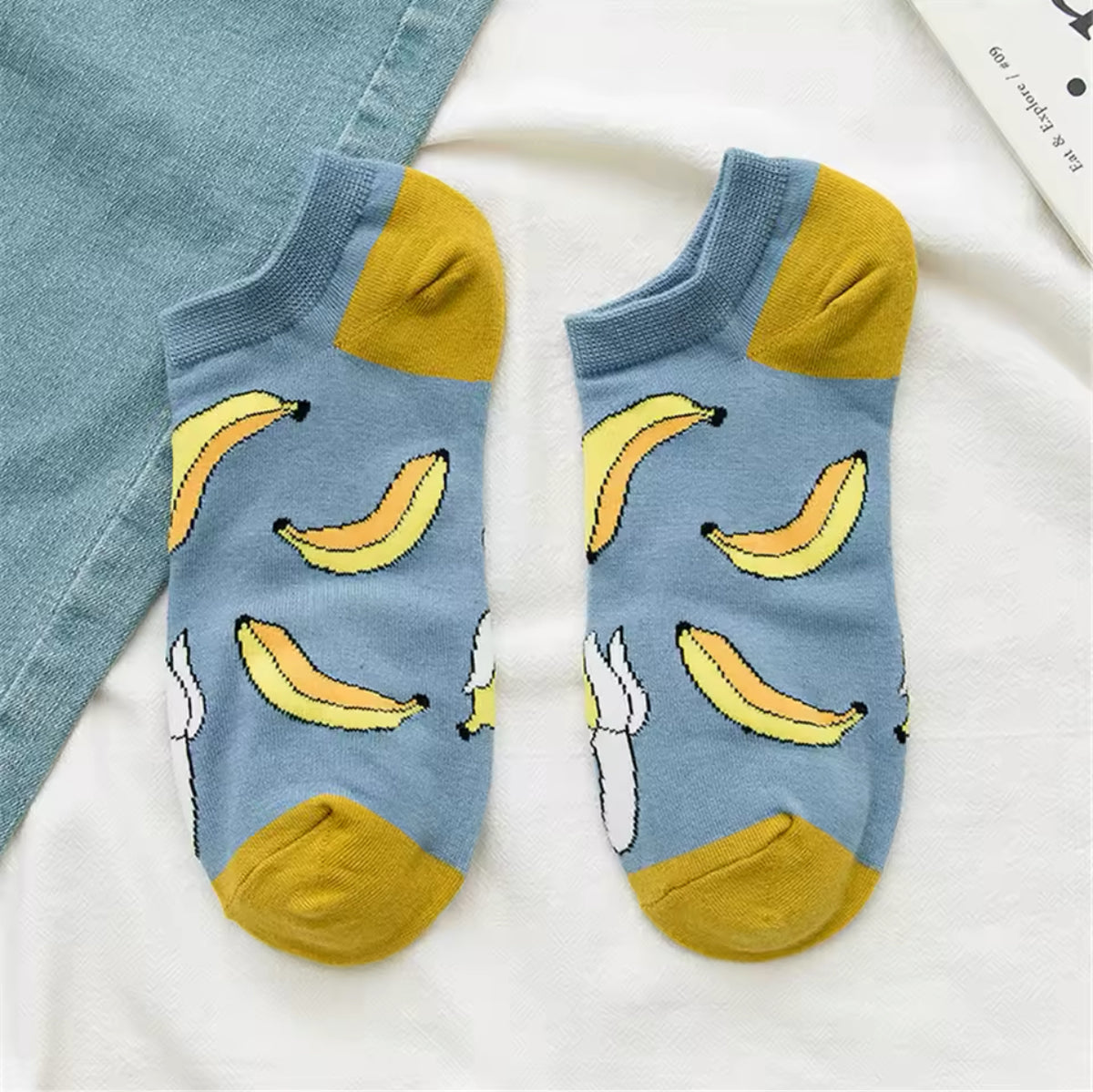 Calcetines cortos de plátano