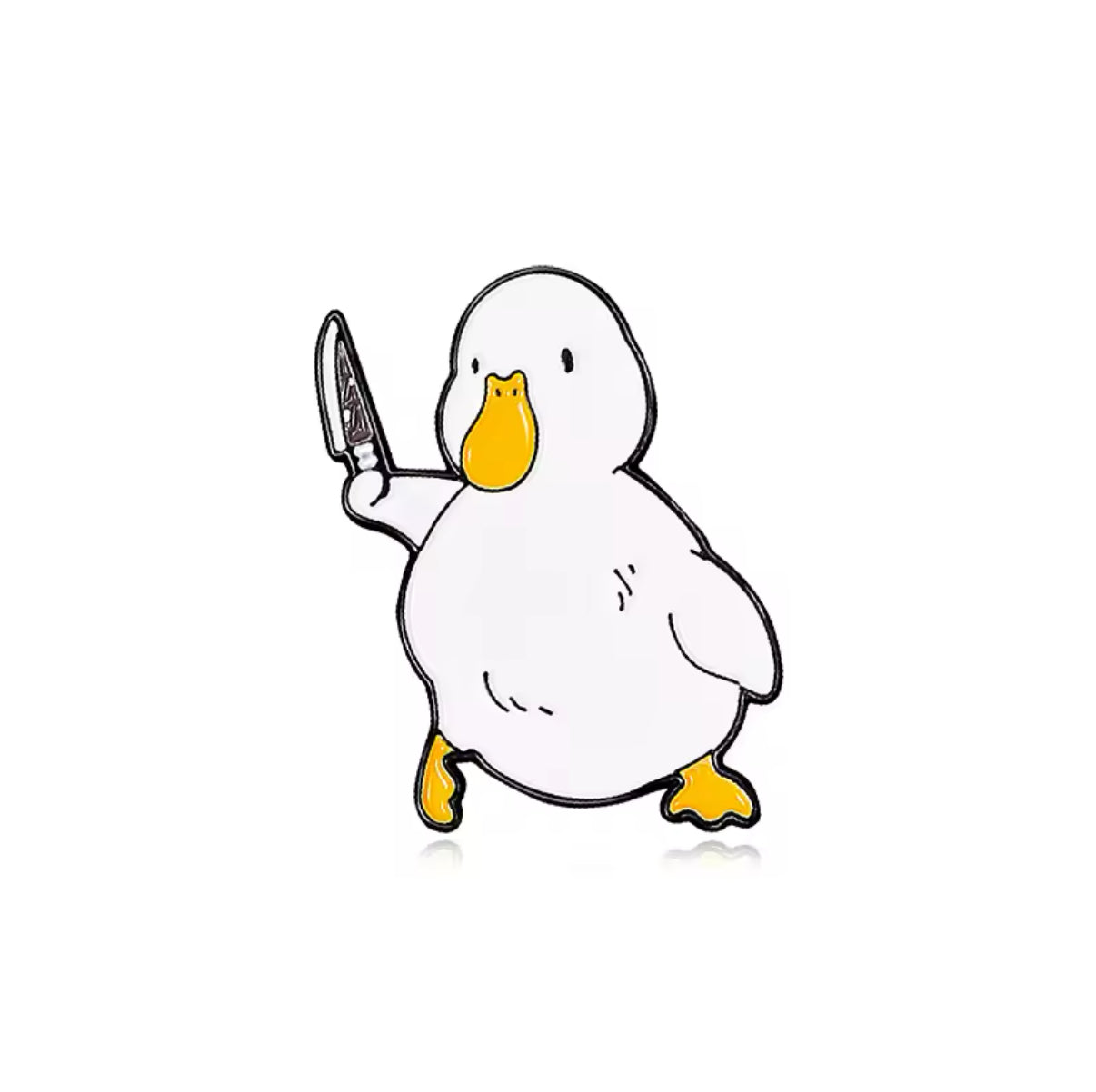 pins canard blanc couteau