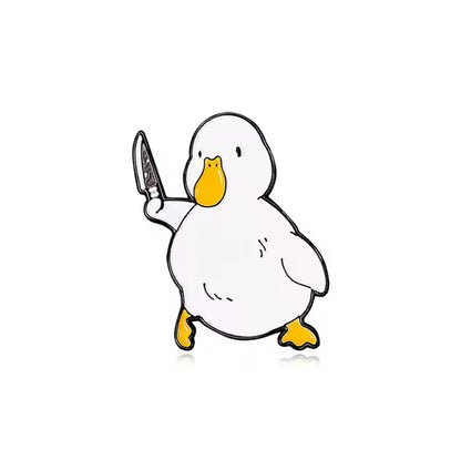 pins canard blanc couteau