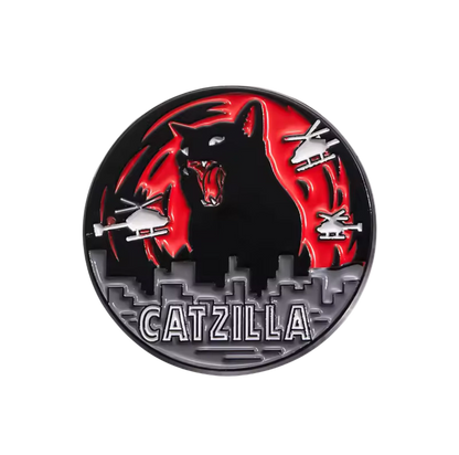 Pin de gato Catzilla