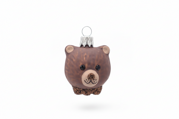 Boule de Noël Tête Ours Brun