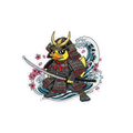 Adesivo Samurai Duck – Onore e Coraggio