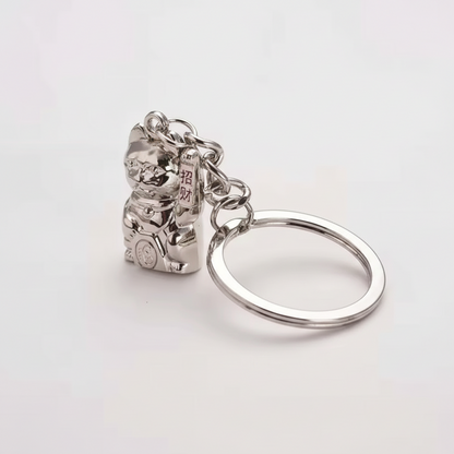 Llavero gato de la suerte