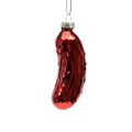 Boule de Noël Cornichon Rouge