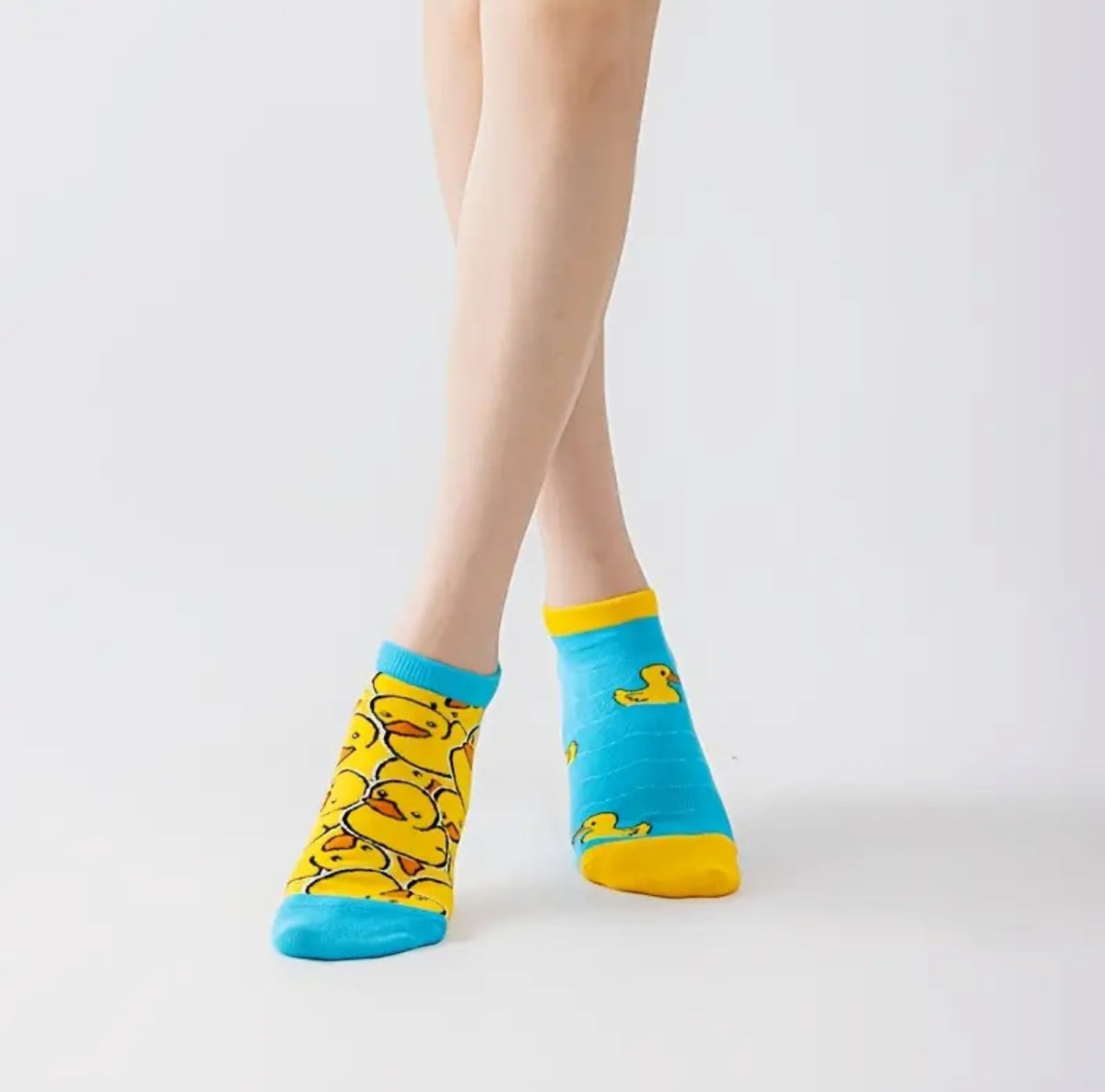 Chaussettes Courtes Dépareillées Canards
