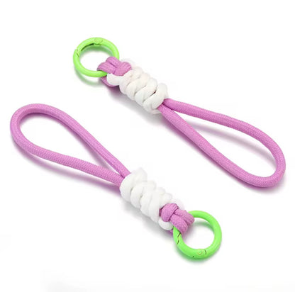 Llavero de cuerda trenzada