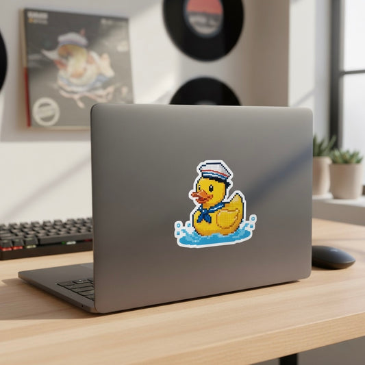 Sticker Canard Pixel Marin