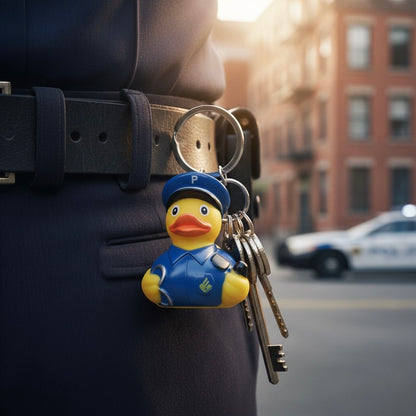 Police Duck Keychain