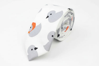 Corbata de pato gris