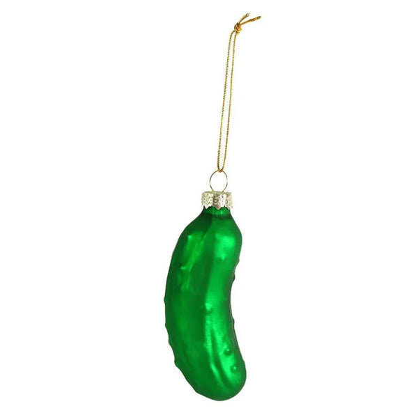 Boule de Noël Cornichon Vert
