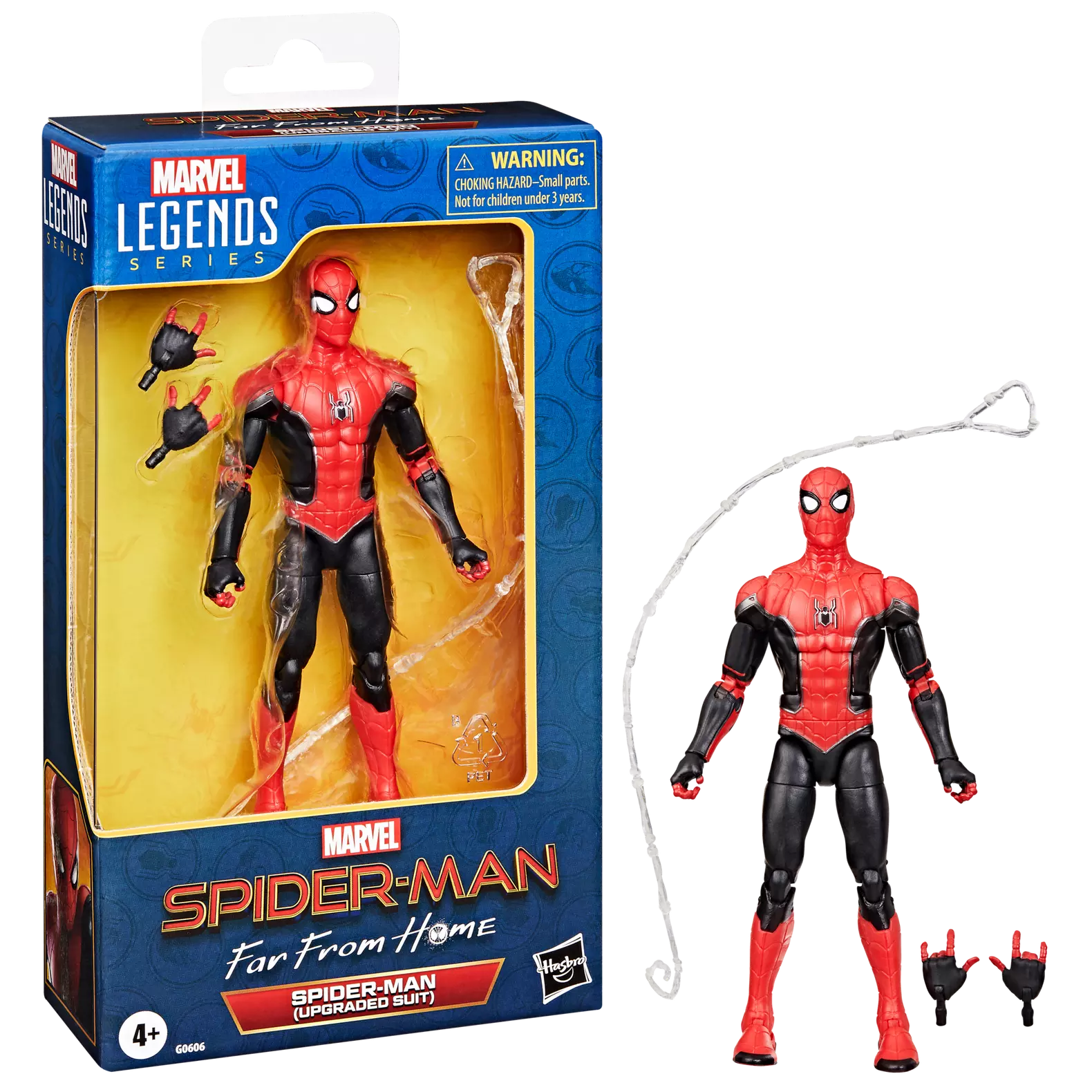 marvel legends series spider man upgraded suit hasbro