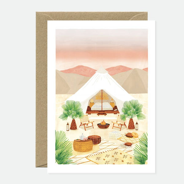 Glamping - Greeting card