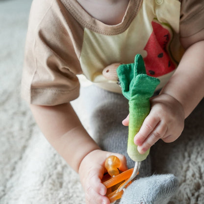 Luke the Leek Pacifier Clip