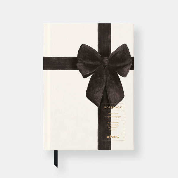 Black Bow - Hardcover notebook A5