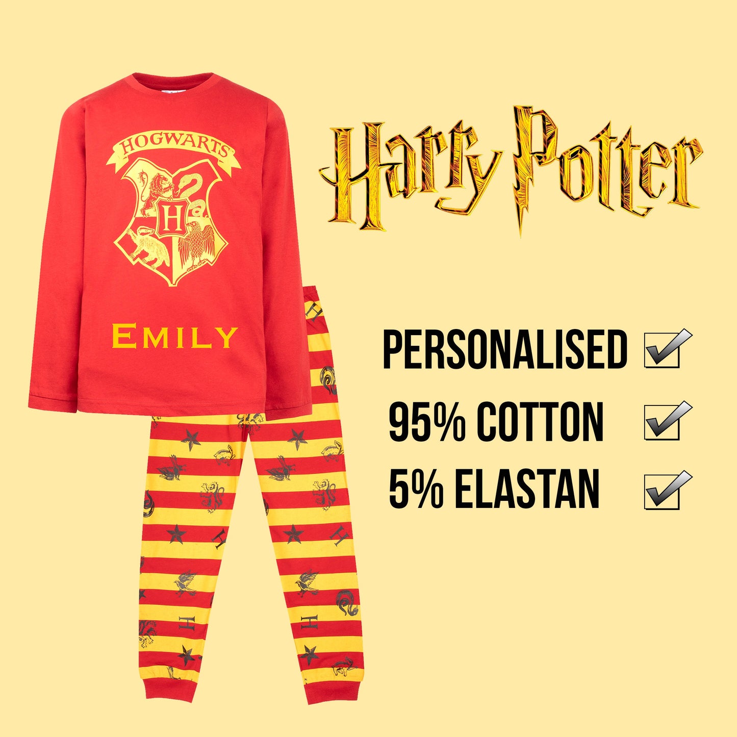 Pyjama – Harry Potter rouge-Yellow