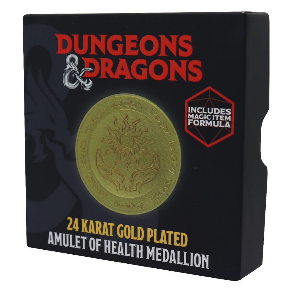 Collector's Edition Dungeons & Dragons Medallion - 24K Gold Plated Amulet of Health