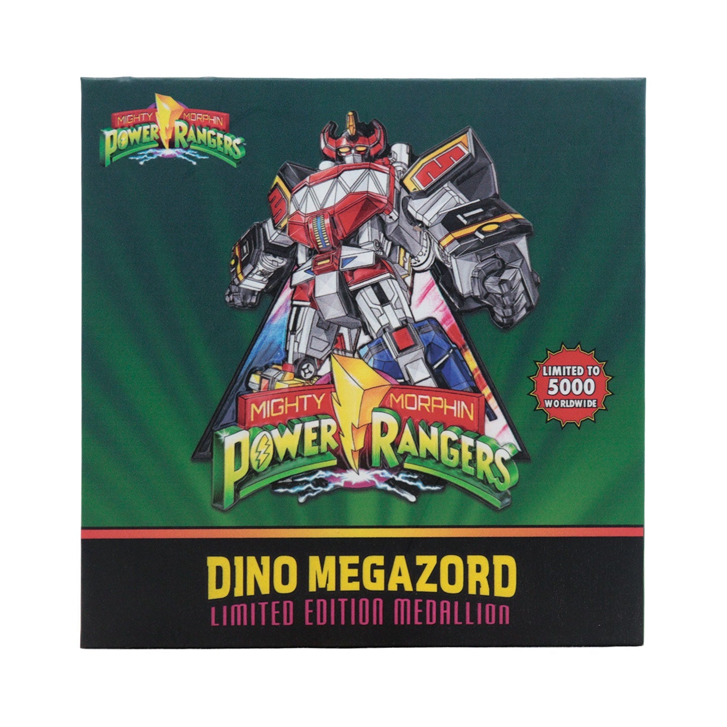 Emballage du médaillon Megazord Power Rangers en édition limitée par Fanattik – face avant