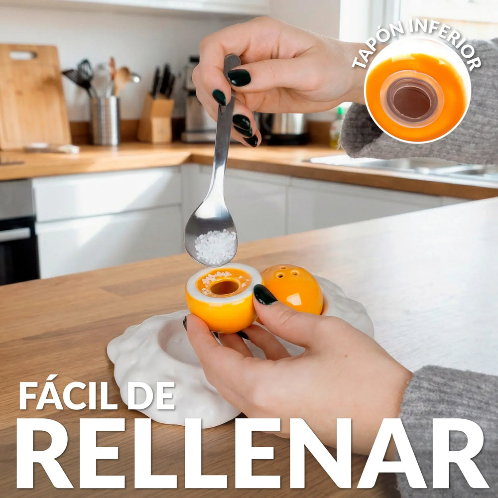Salière et poivrière Œufs