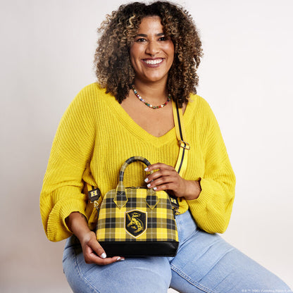 Bolso bandolera con parche universitario de Harry Potter y Hufflepuff 