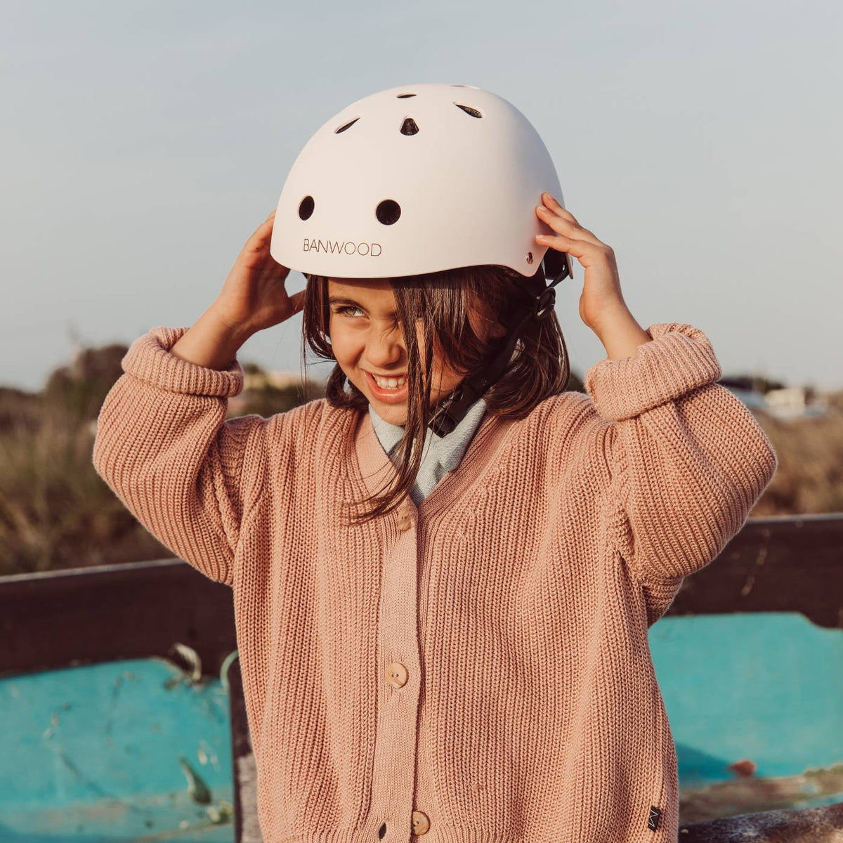 Casque Enfant  - Rose Mat