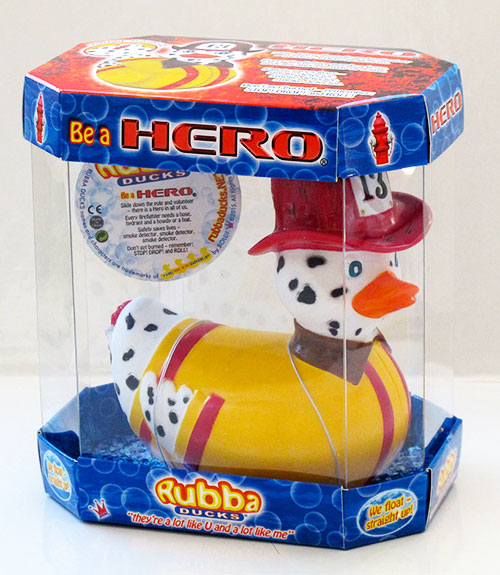 Paperella di gomma dalmata pompiere «Hero»