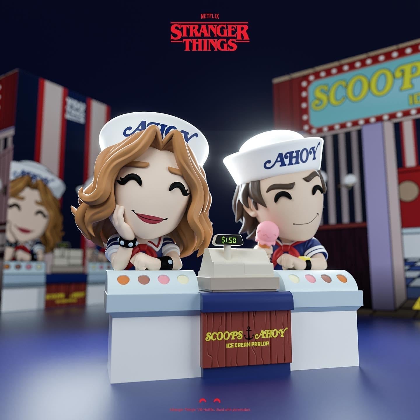 Stranger Things Vinyl figurine Scoops Ahoy Scoops Ahoy Youtooz Netflix