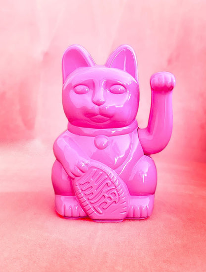 Lucky cat pink glossy