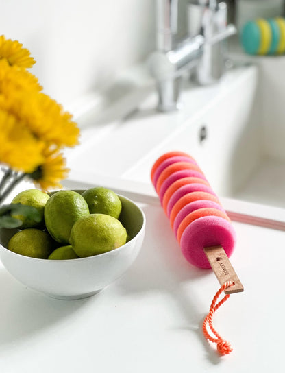 Orange Crazy Curs Sponge