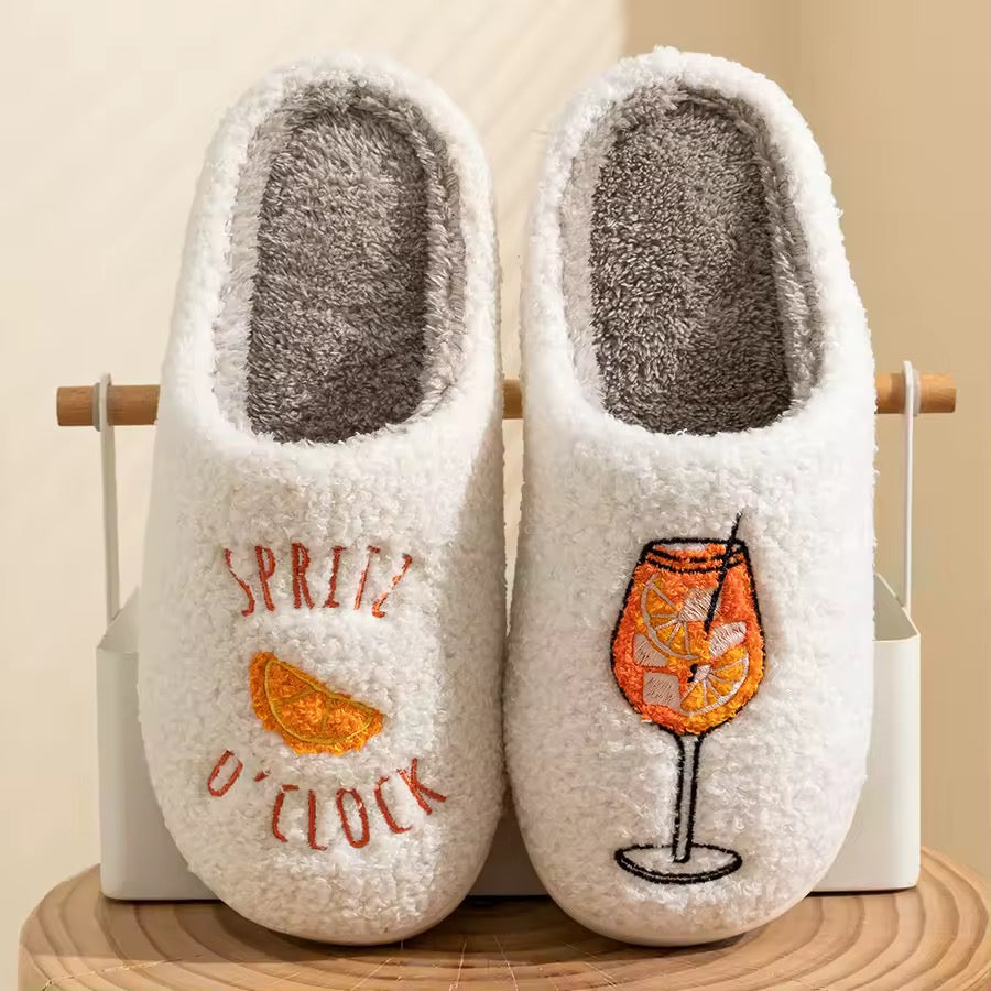 “Spritz O’Clock” slippers