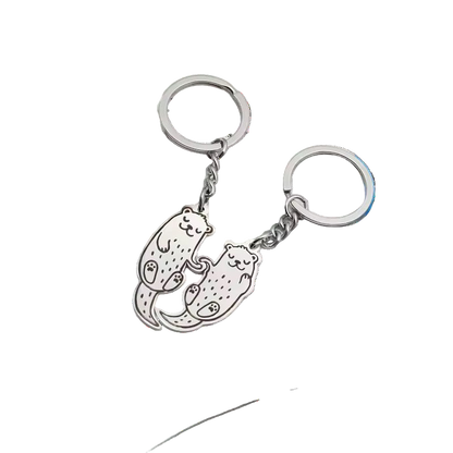 Otter Couple Keychain