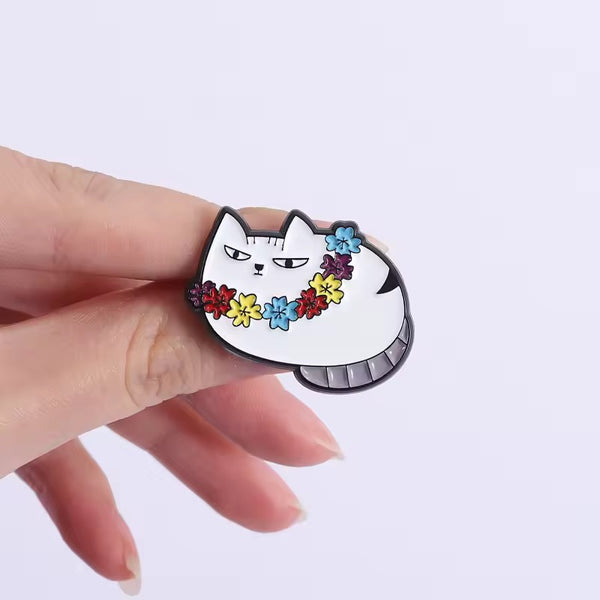 Photo produit - Pin's Chat Hawaïen