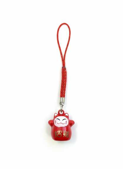 Llavero Daruma Lucky Cat Campanilla