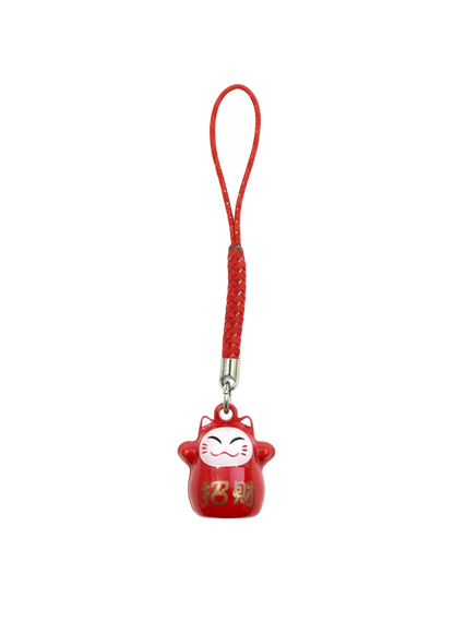 Llavero Daruma Lucky Cat Campanilla