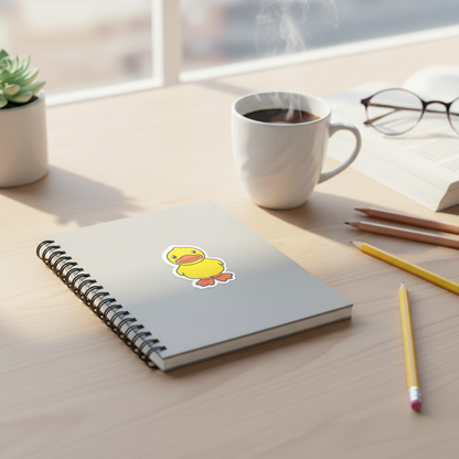 Standing Yellow Duck Sticker