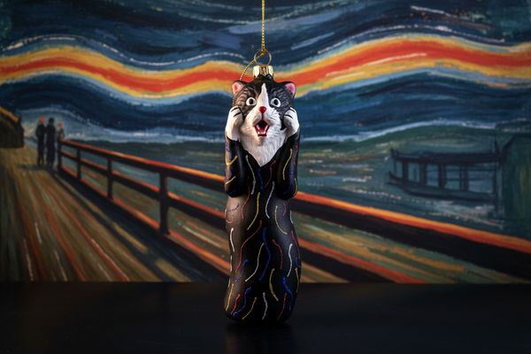 Boule de Noël Chat "Le Cri"