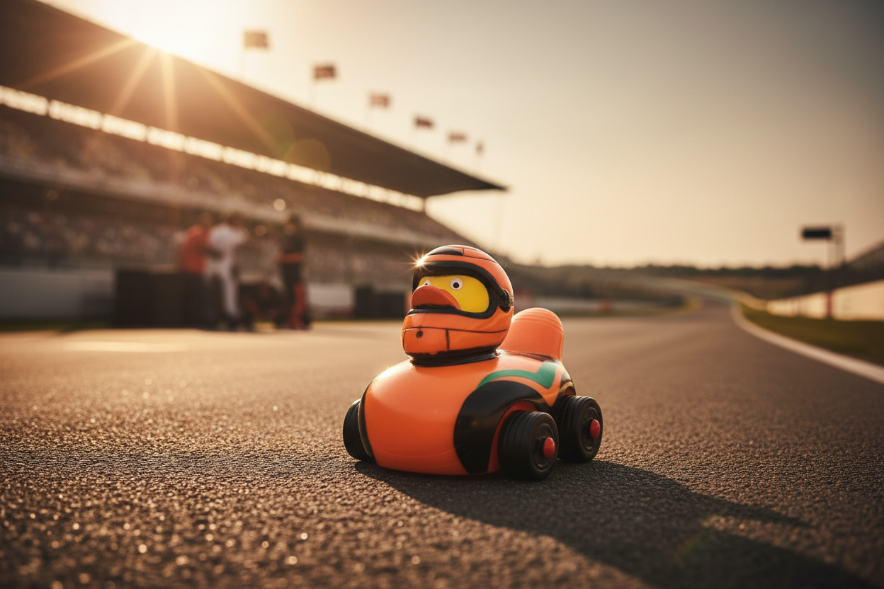 Formula 1 Duck - Orange