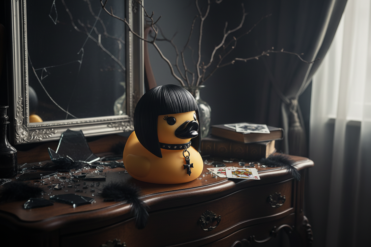 Figurine Canard Gothique