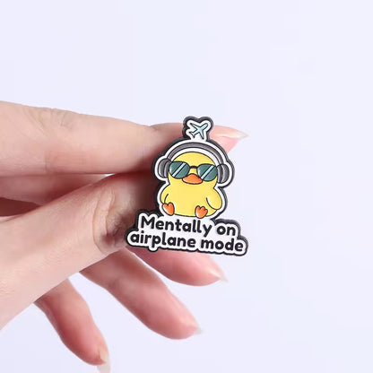 Pin’s Canard « Mentally on Airplane Mode »