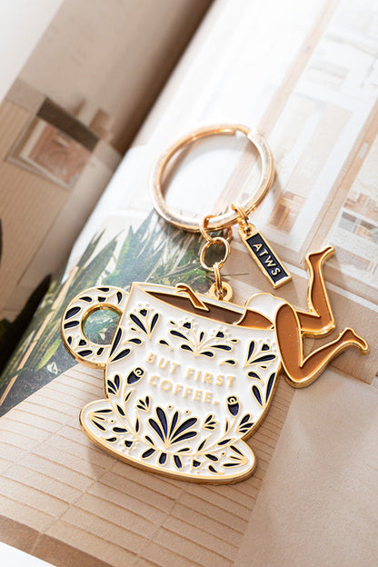 But first coffee - Keychain
