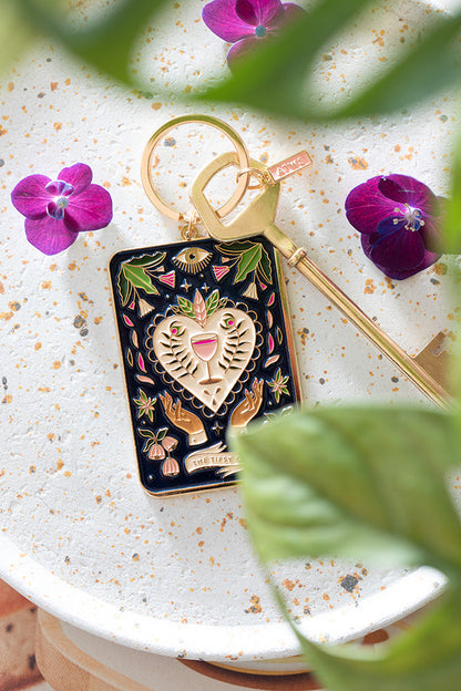 Tarot tipsy card - Keychain