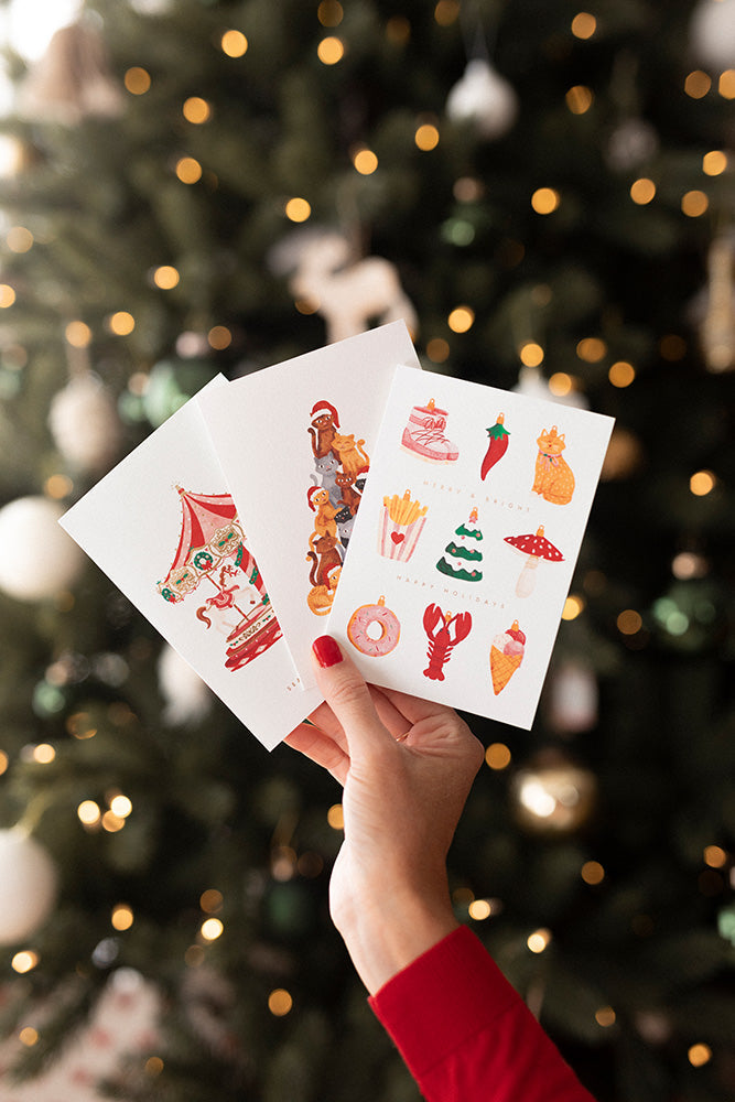 Ornaments - Greeting card - Gold foil