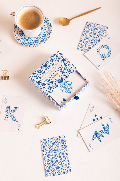 Blue swallows - Playing cards