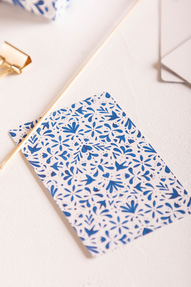 Blue swallows - Playing cards