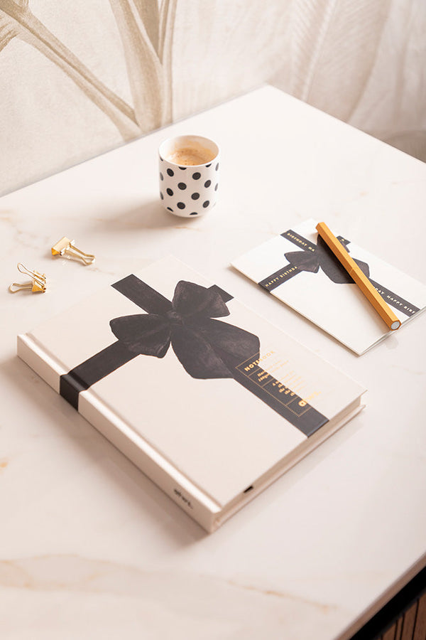 Black Bow - Hardcover notebook A5