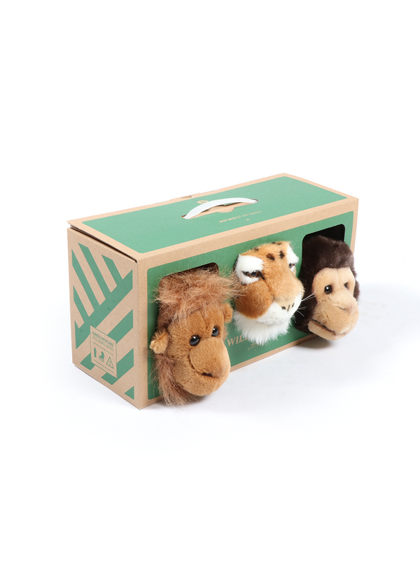 Mini têtes décoratives : Coffret Jungle - Wild & Soft