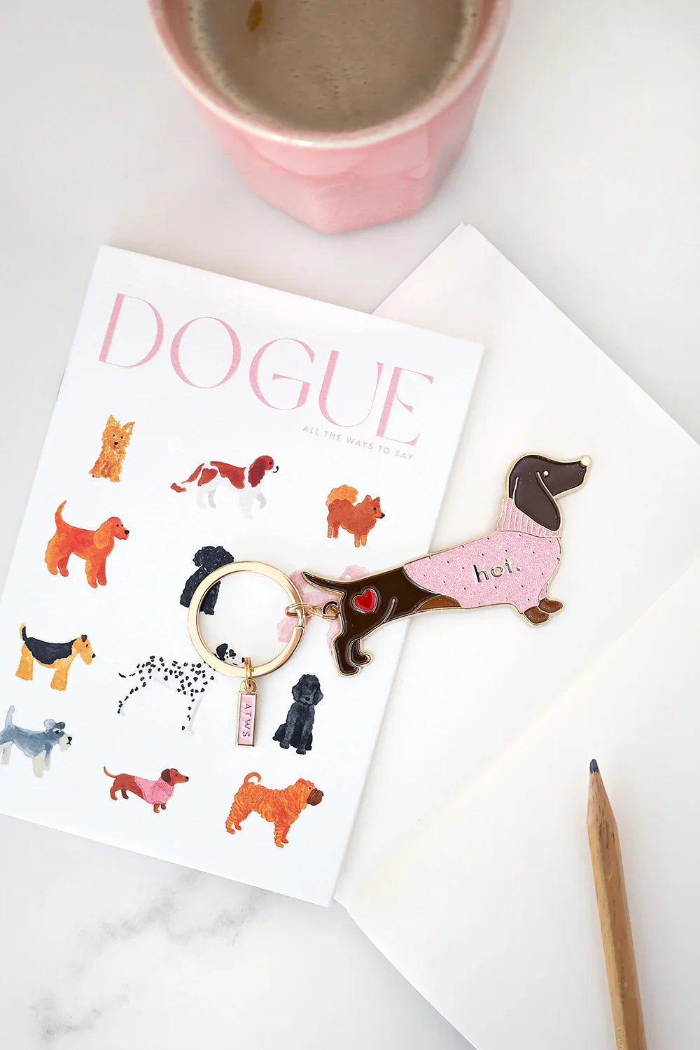 Hot Daschund - Keychain