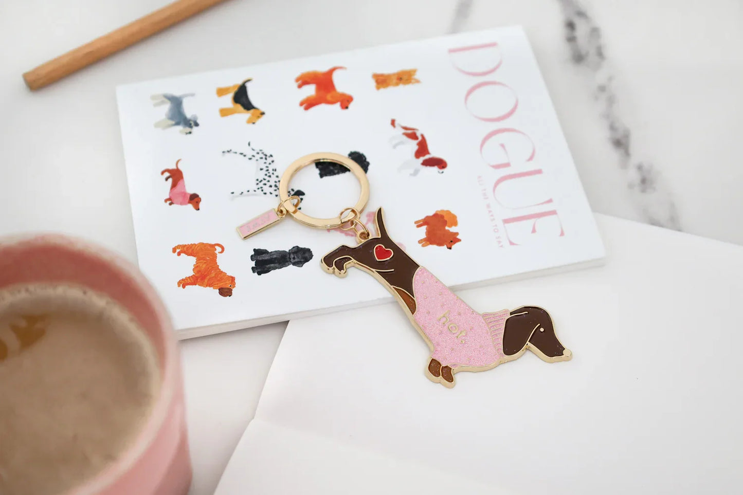 Hot Daschund - Keychain